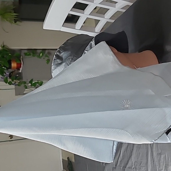 Chic Silver Textured, Scarf - Picture 2 of 15